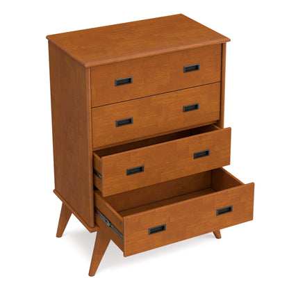 Teak Brown | Draper 30 inch 4 Drawer Dresser