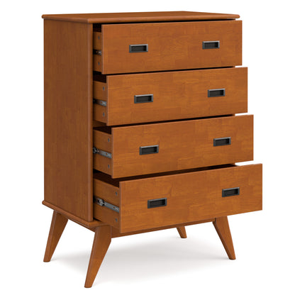 Teak Brown | Draper 30 inch 4 Drawer Dresser