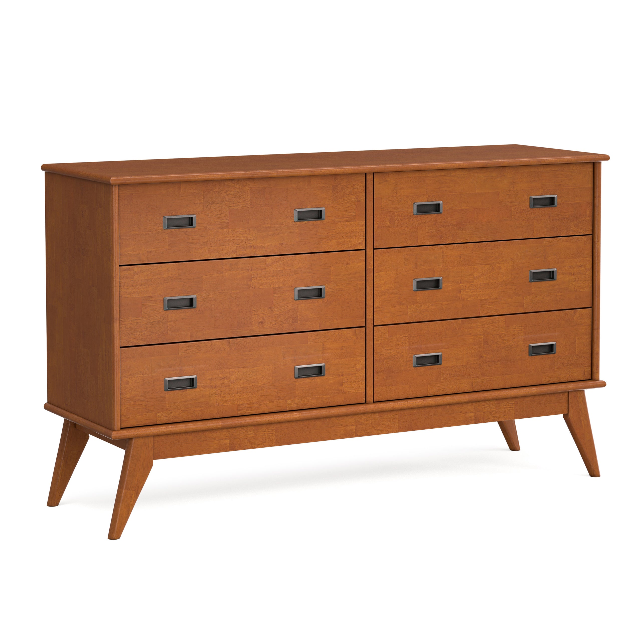 Teak Brown | Draper 58 inch 6 Drawer Dresser