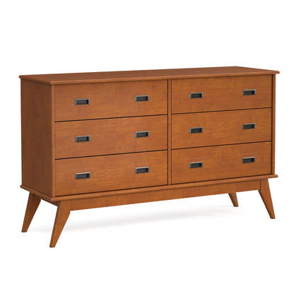 Teak Brown | Draper 58 inch 6 Drawer Dresser