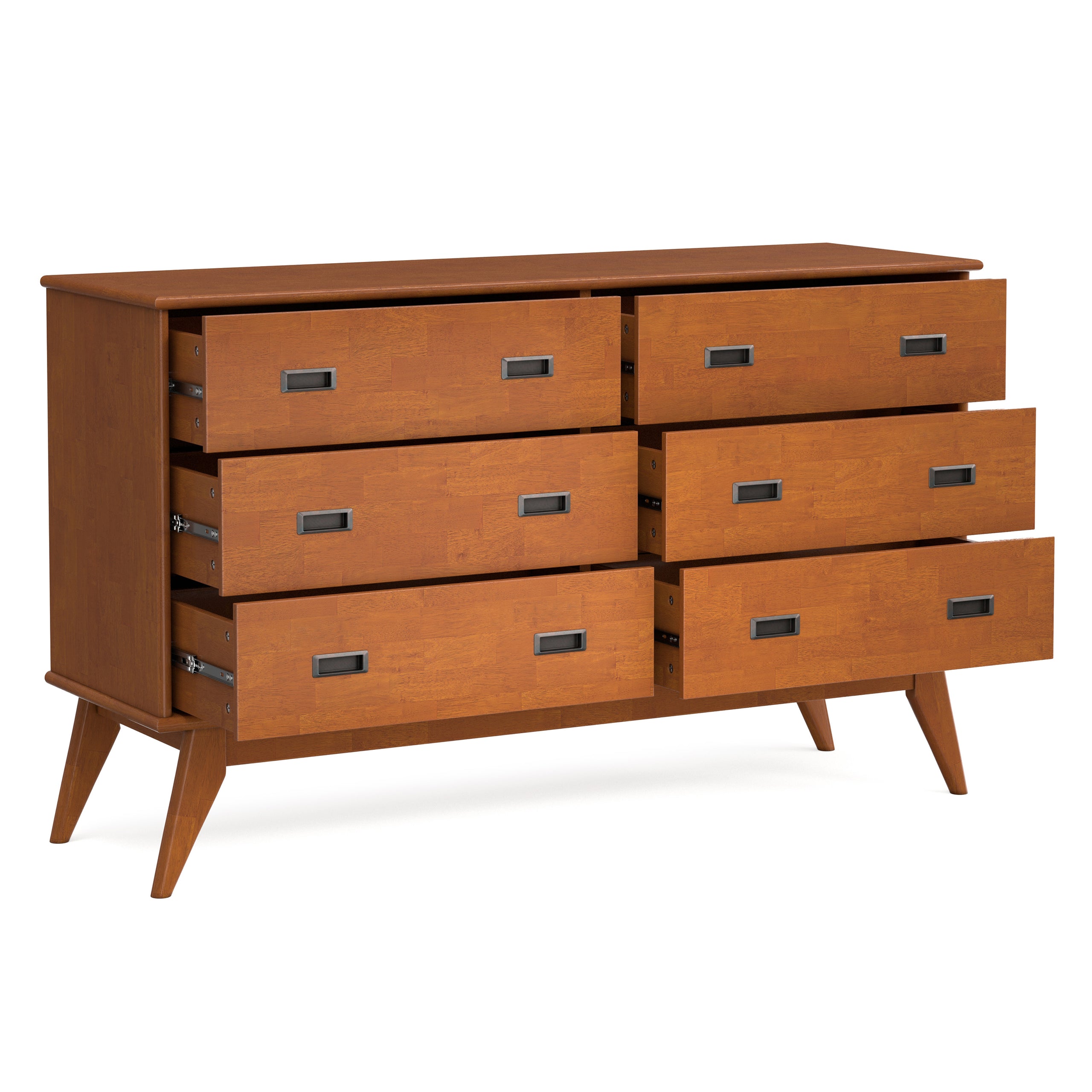 Teak Brown | Draper 58 inch 6 Drawer Dresser