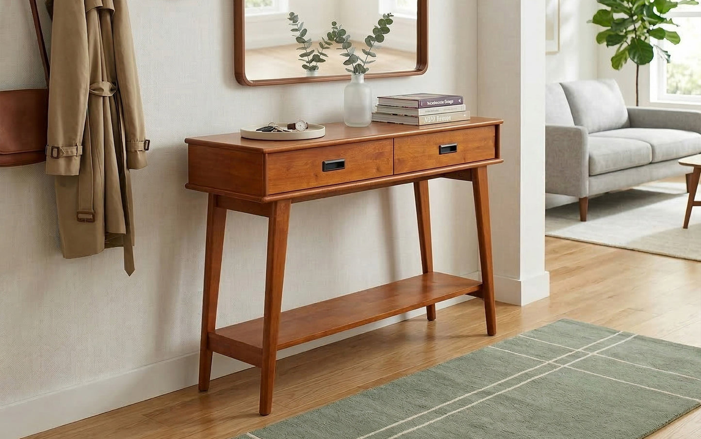 Teak Brown | Draper Console Table