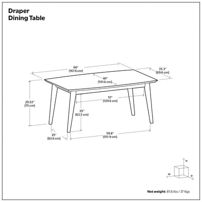 Walnut Walnut | Draper Dining Table