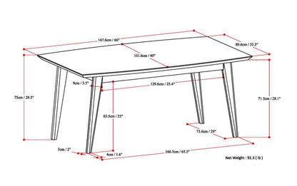 Distressed Brown Vegan Leather | Lowell III 7 Piece Dining Set