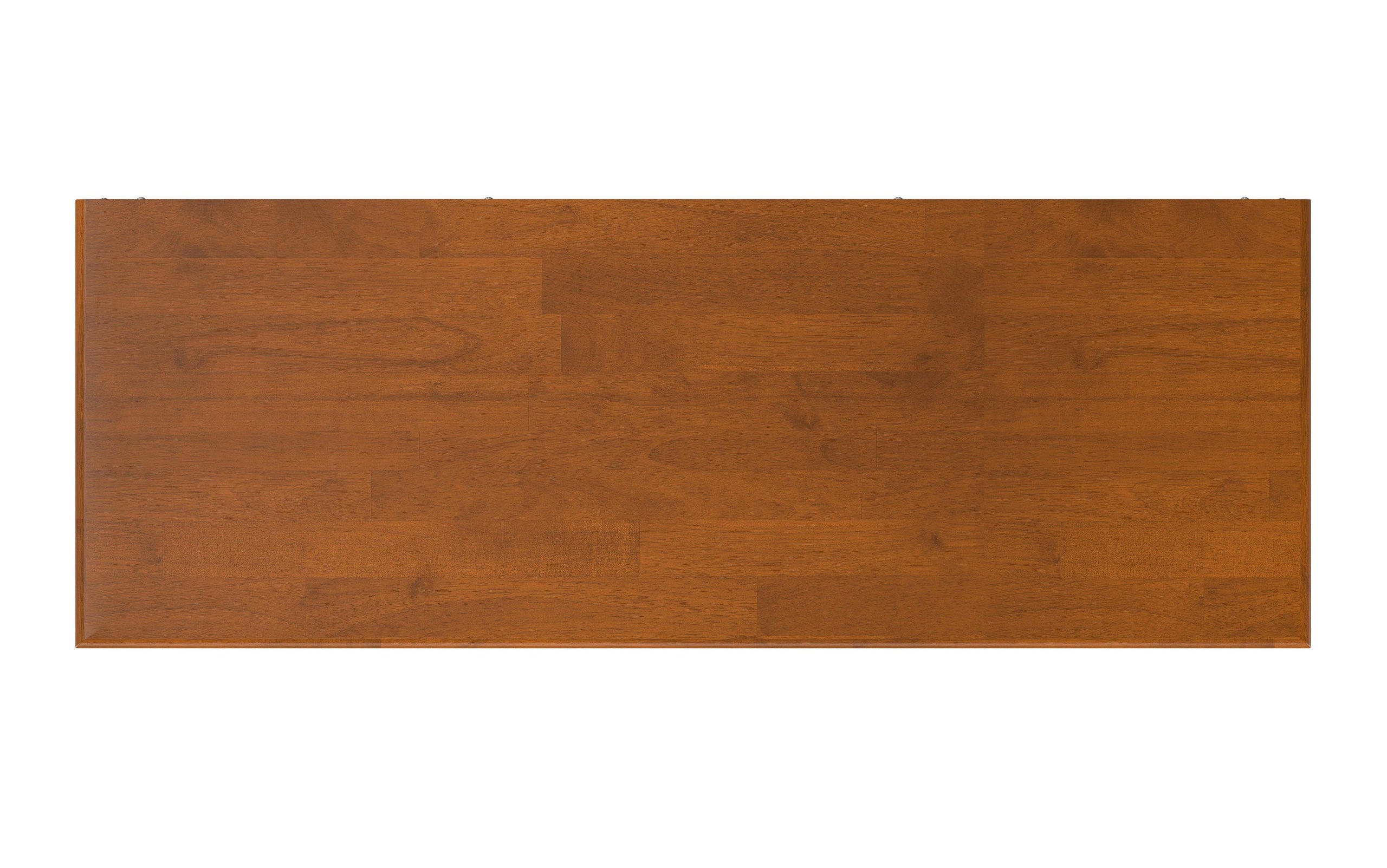 Teak Brown | Draper Mid-Century Flip-Down Storage Bench