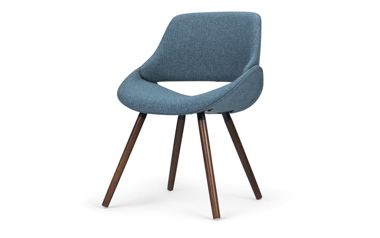 Denim Blue Without Woodback | Malden V 7 Piece Dining Set