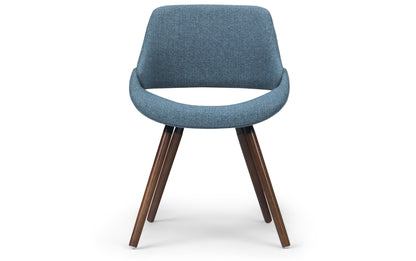 Denim Blue Without Woodback | Malden V 7 Piece Dining Set