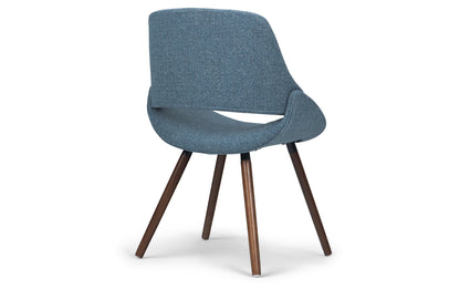 Denim Blue Without Woodback | Malden V 7 Piece Dining Set