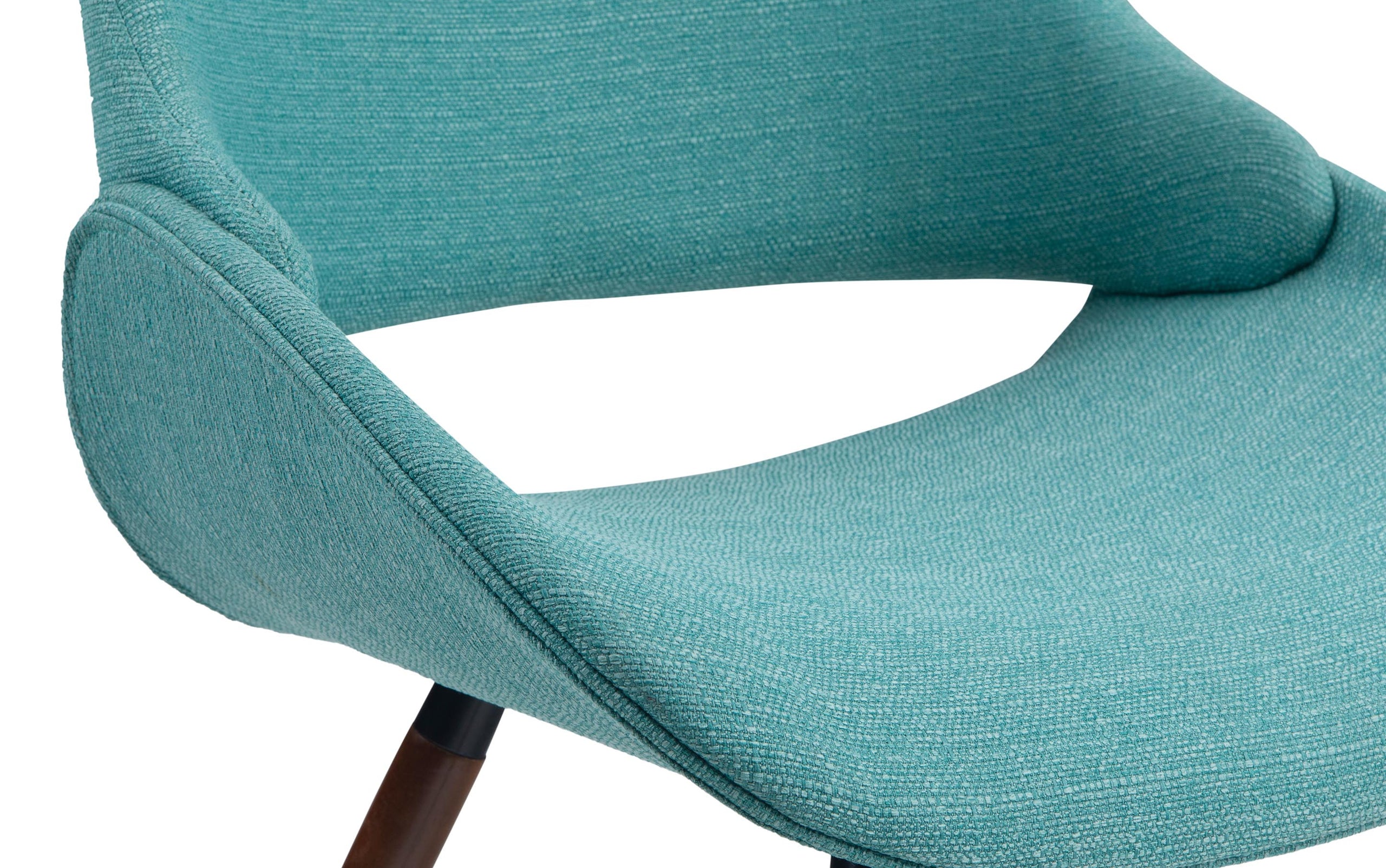 Turquoise Blue Without Woodback | Malden V 7 Piece Dining Set