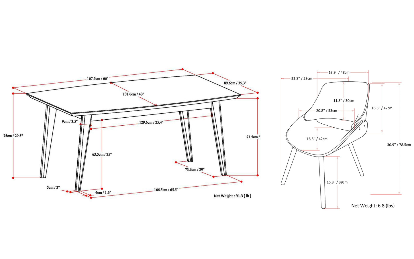Turquoise Blue Without Woodback | Malden V 7 Piece Dining Set