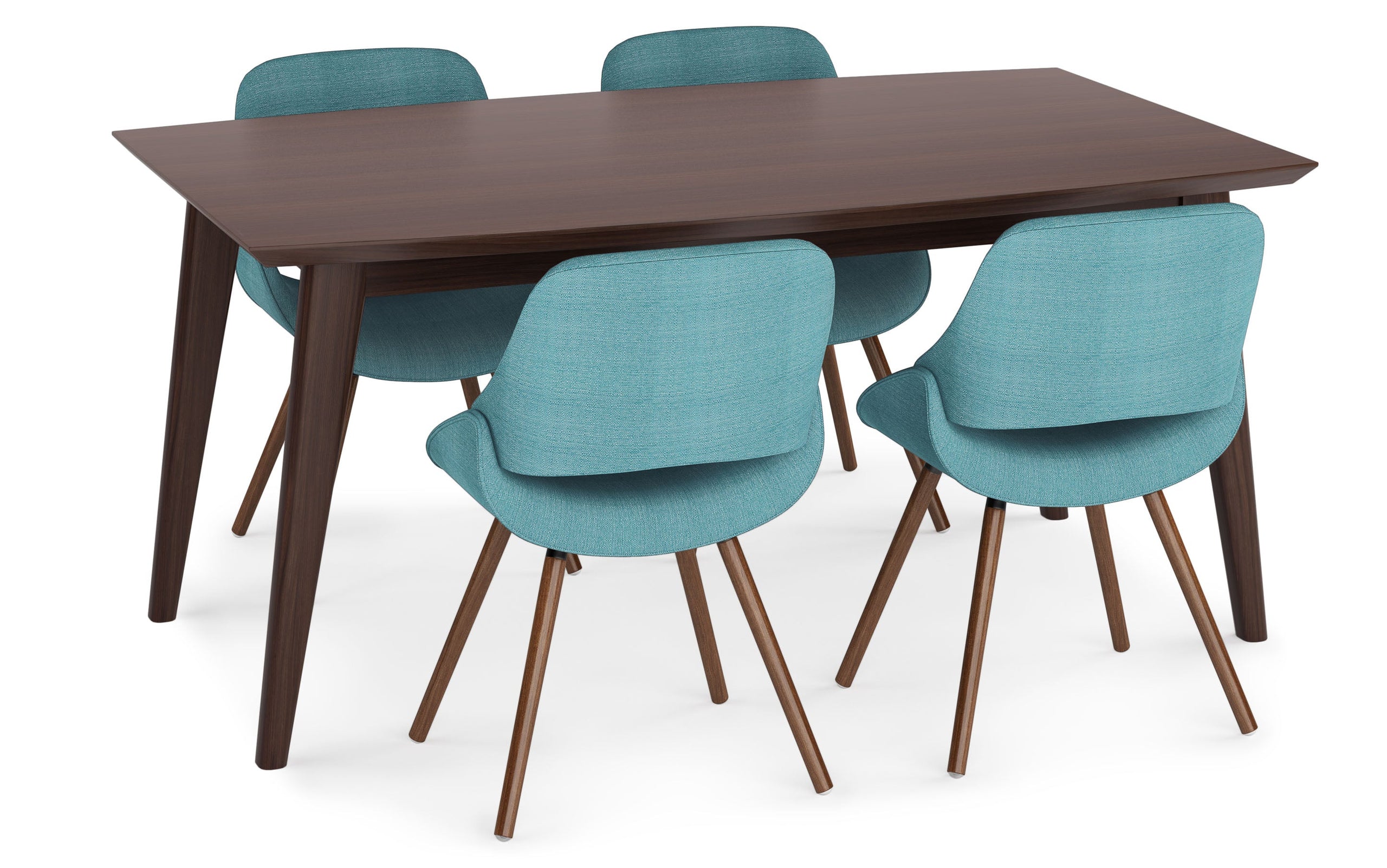 Turquoise Blue| Malden / Draper 5 Pc Dining Set