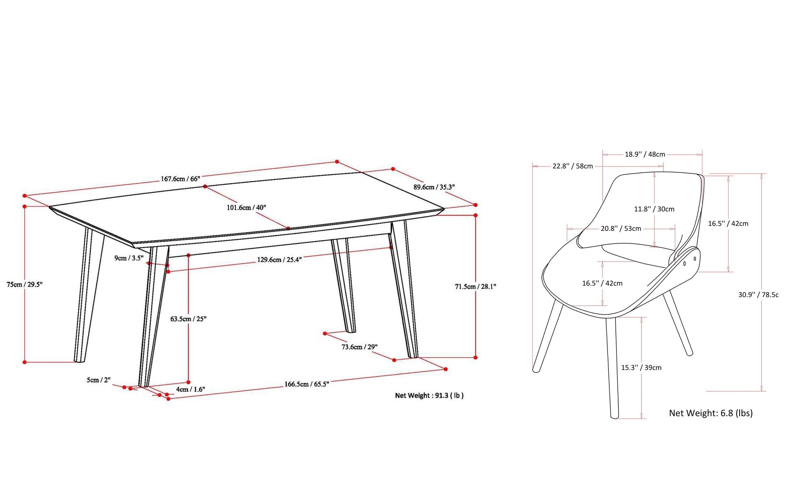 Distressed Black Distressed Vegan Leather | Malden / Draper 5 Pc Dining Set With Wood Back Chair