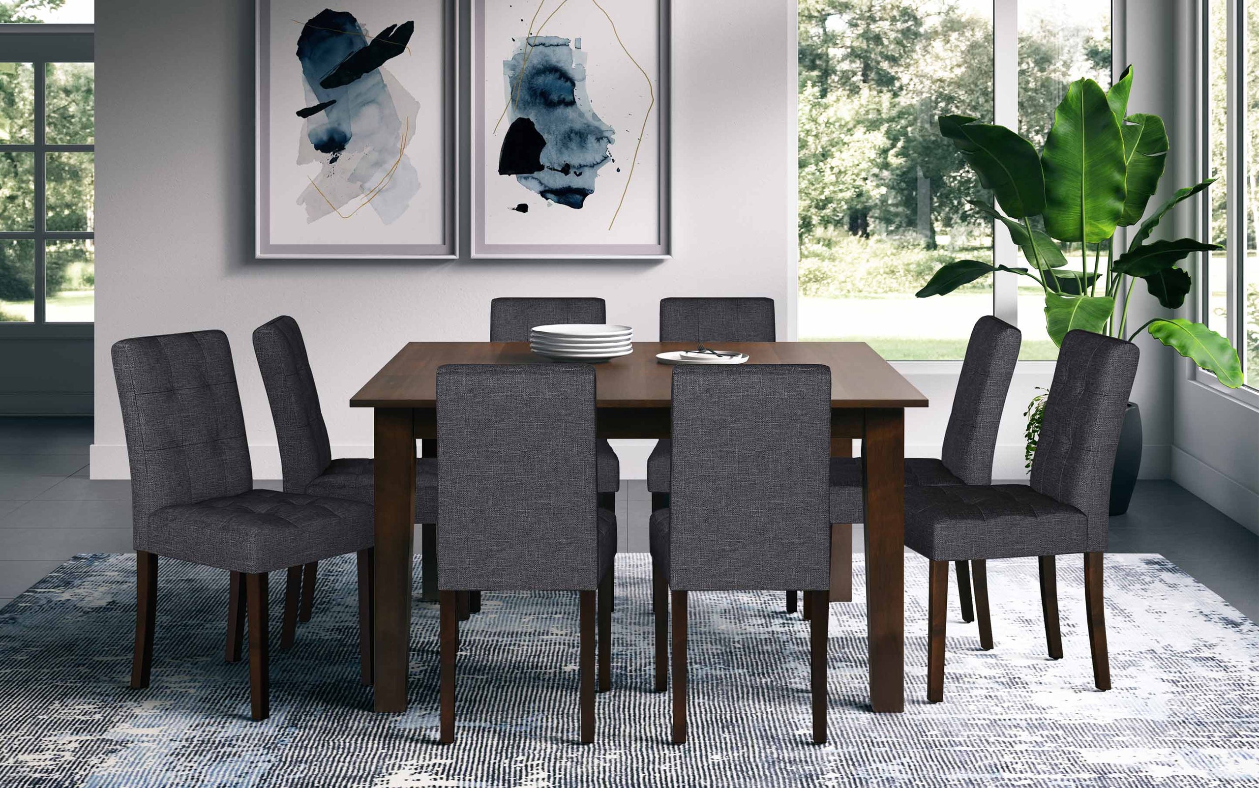 Piece Square Dining Set Andover Pc Dining Set – Simpli Home