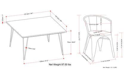 Larkin / Hunter 9-Piece Dining Set