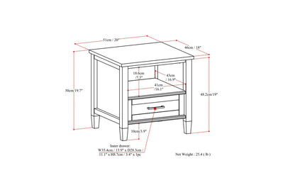 Smoky Brown | Ela End Table