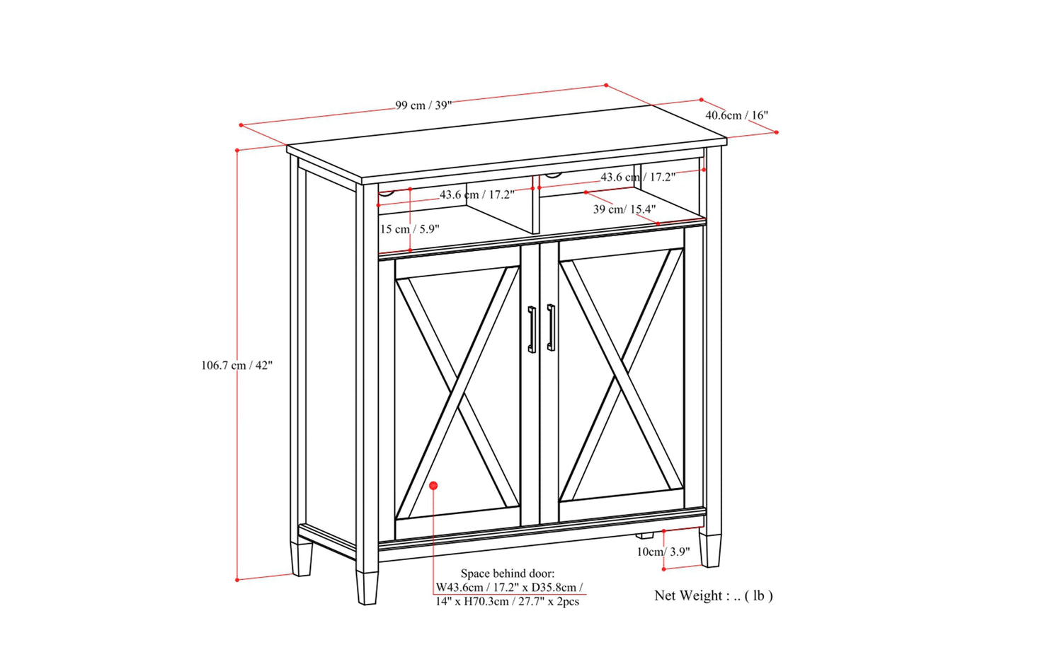 Ela Medium Storage Cabinet