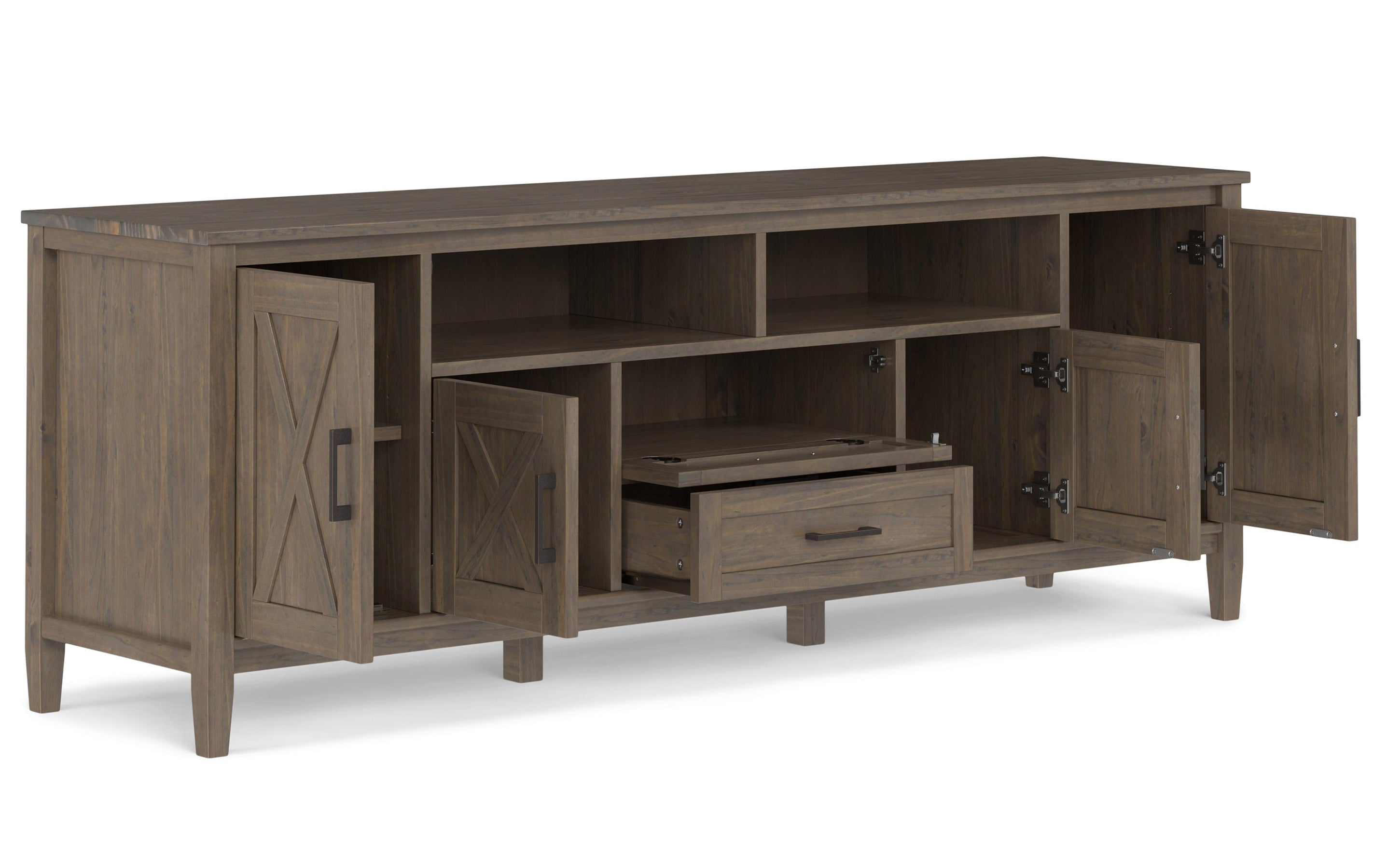 Smoky Brown | Ela 72 inch TV Media Stand