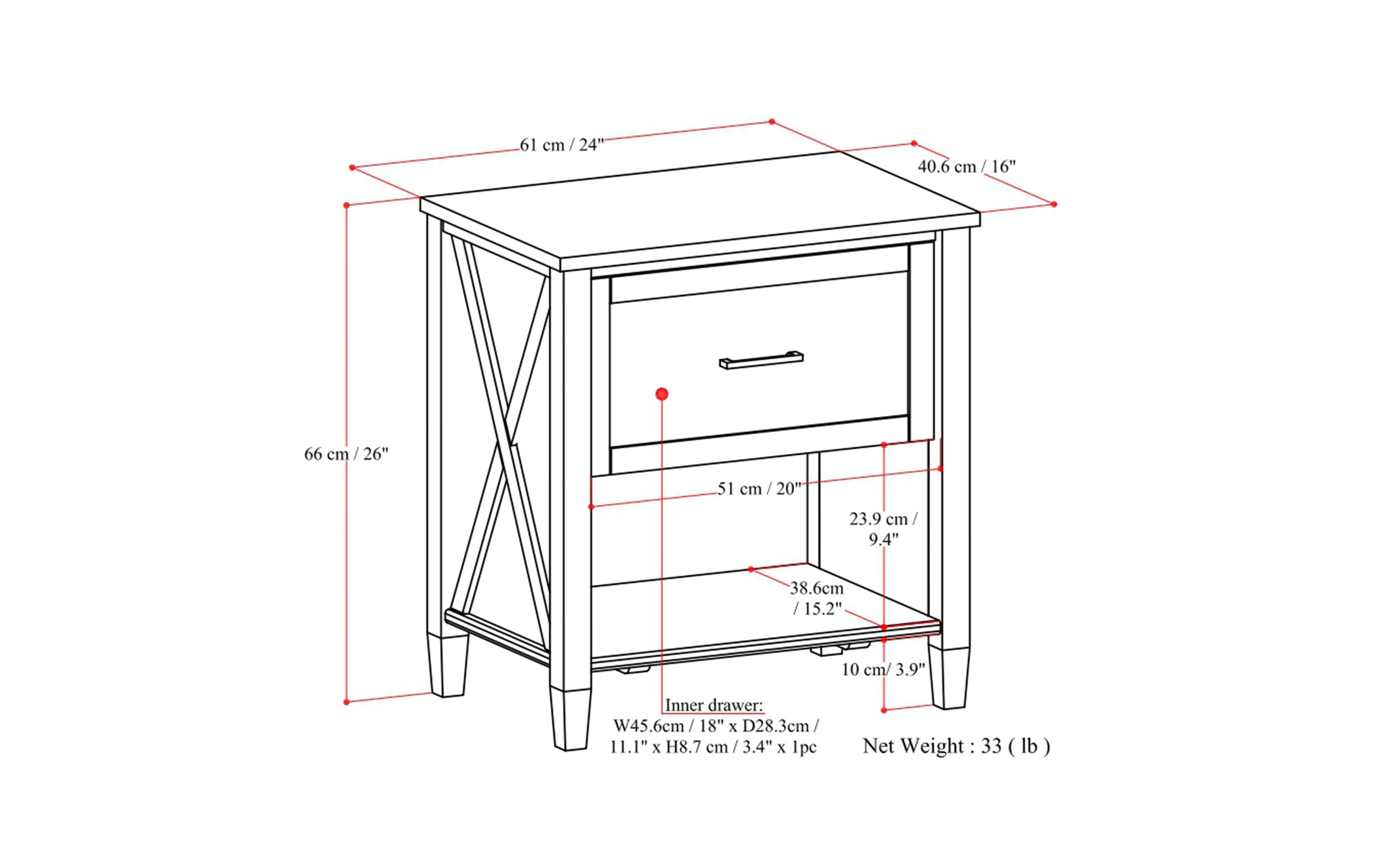 Ela Bedside Table