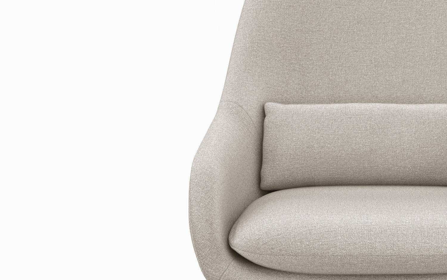 Natural Woven Fabric | Elmont Accent Chair
