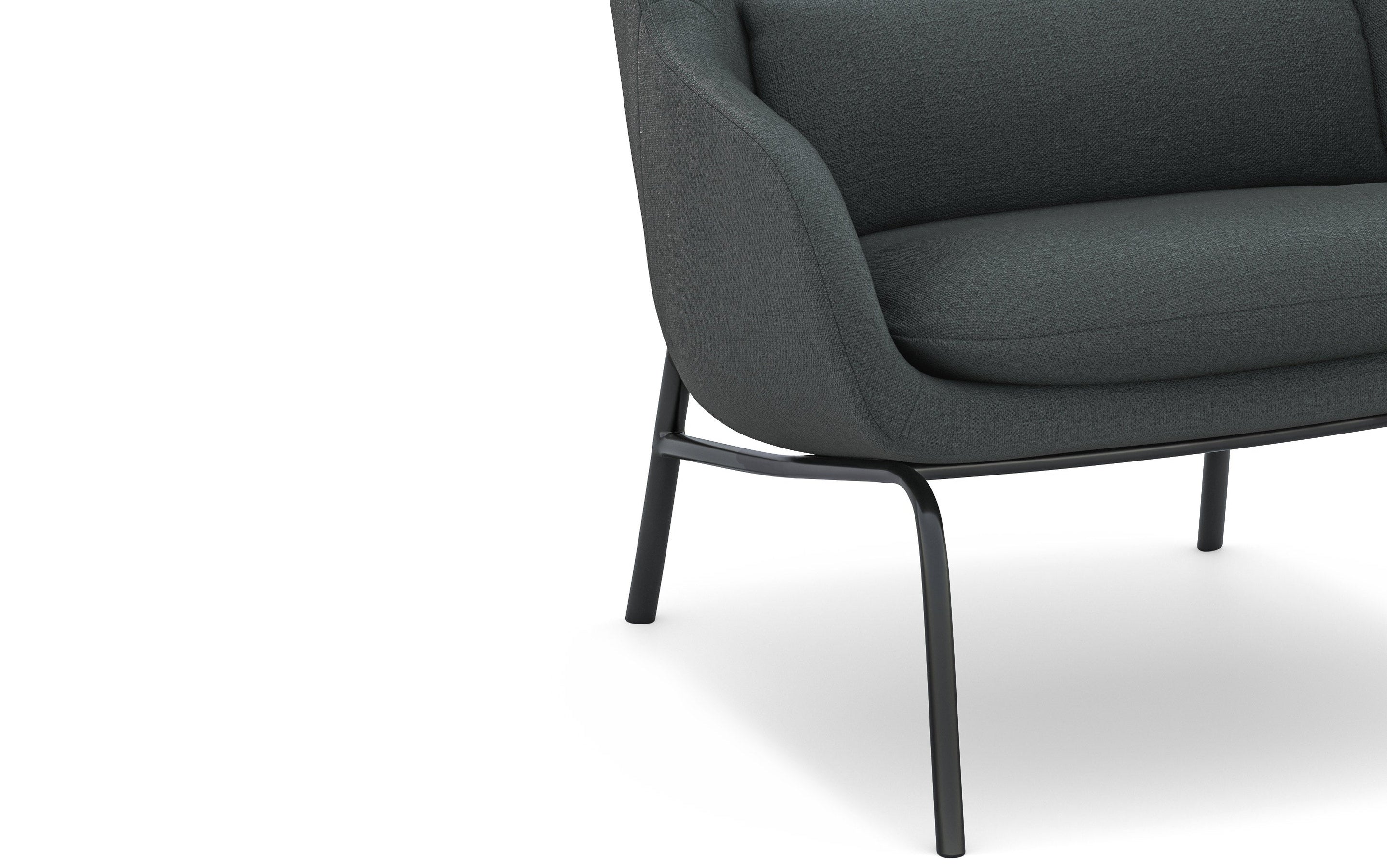 Steel Grey Woven Fabric | Elmont Accent Chair