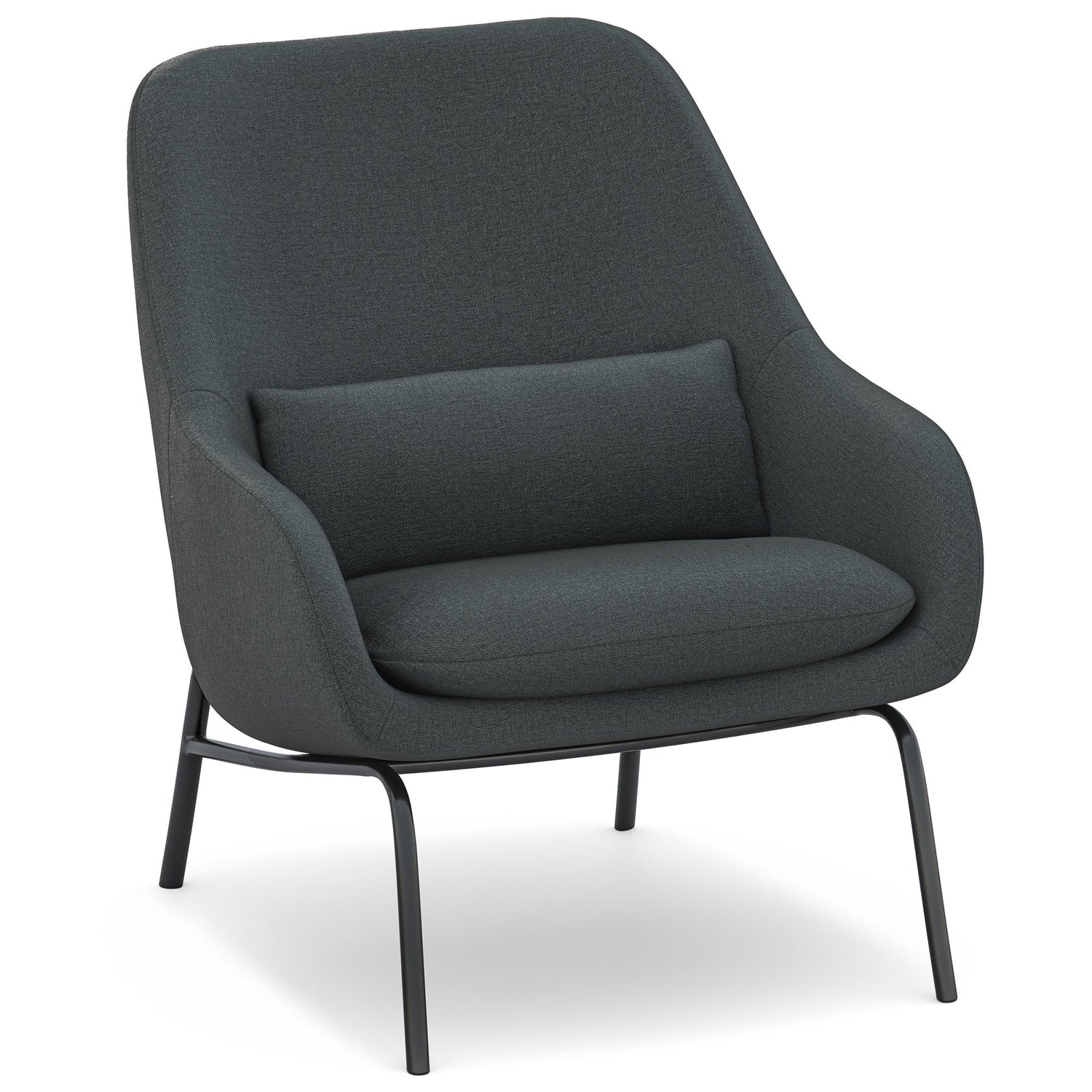 Steel Grey Woven Fabric | Elmont Accent Chair
