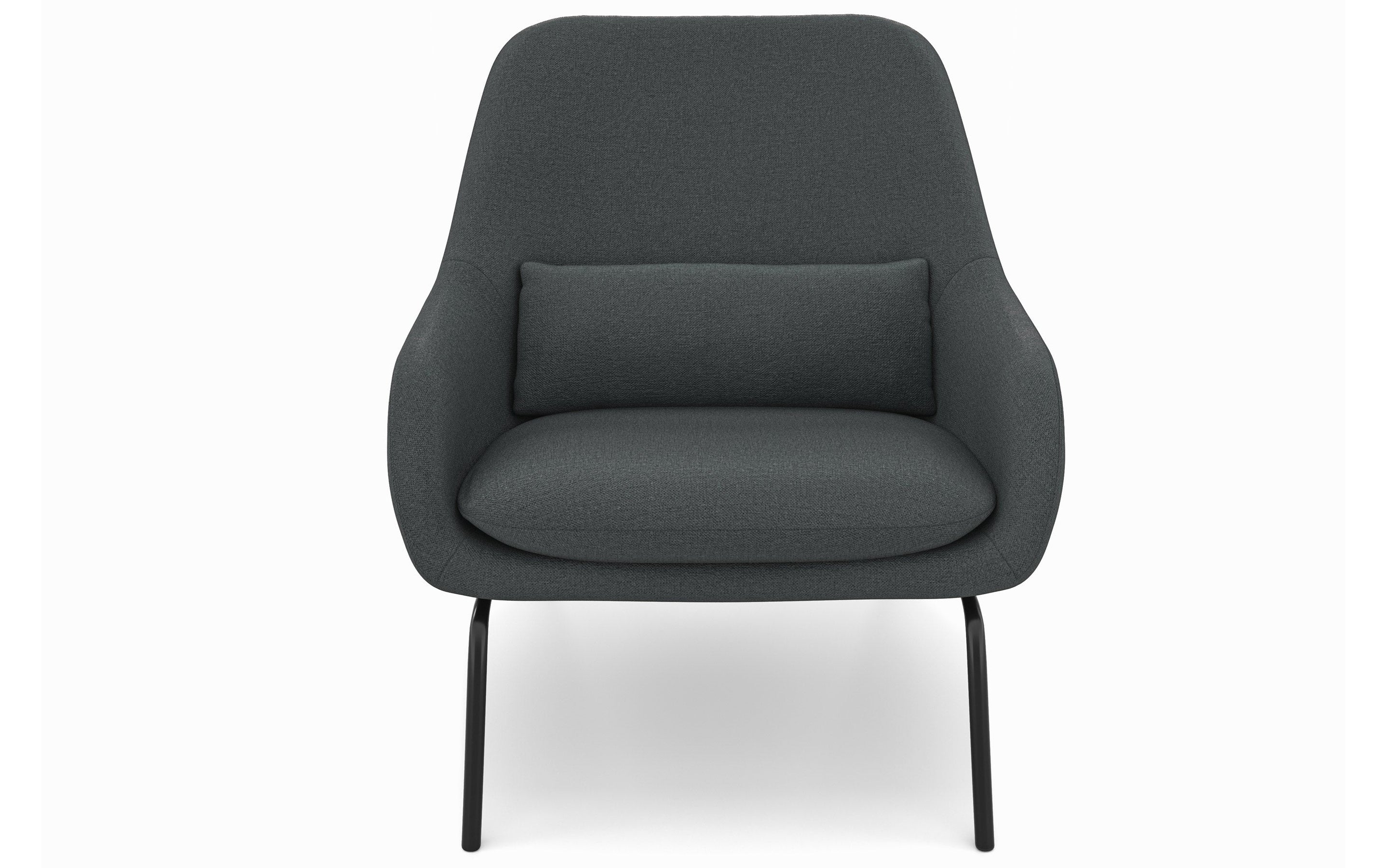 Steel Grey Woven Fabric | Elmont Accent Chair