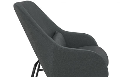 Steel Grey Woven Fabric | Elmont Accent Chair