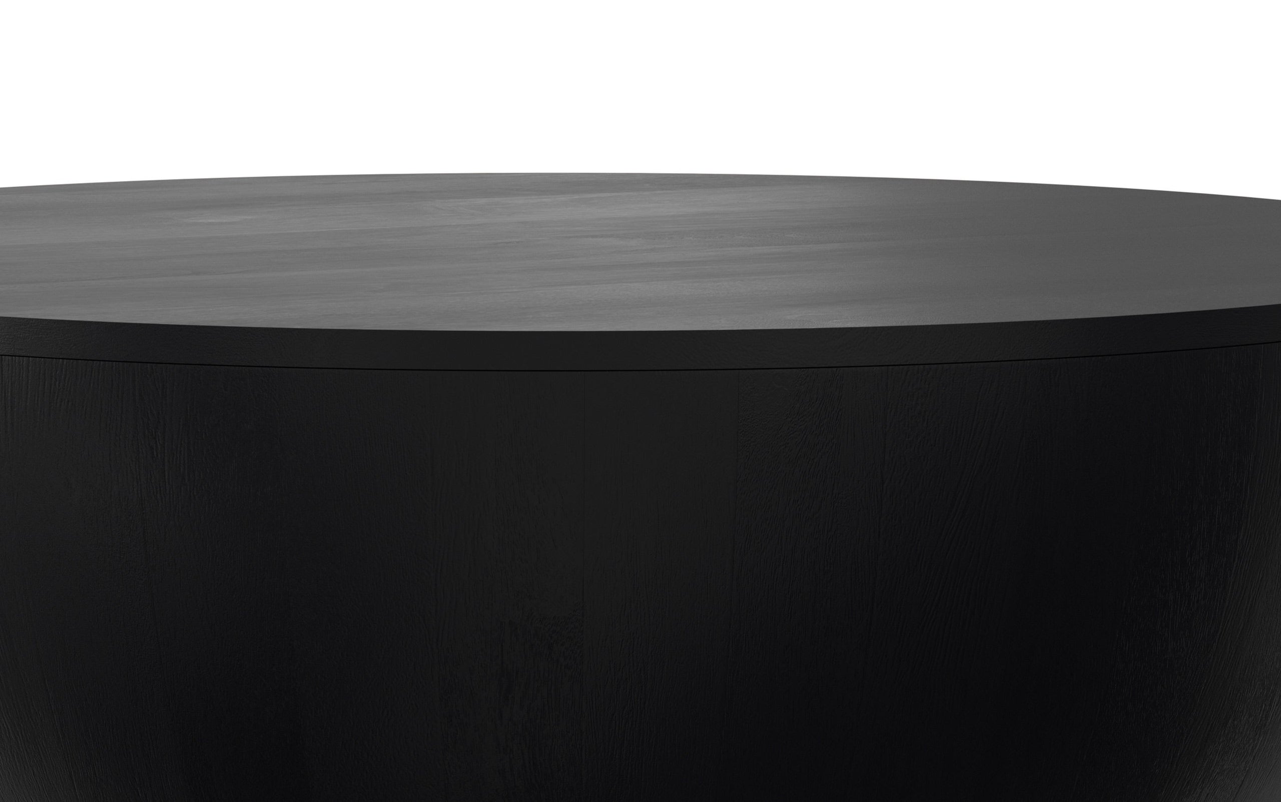 Black | Elmbrook Drum Coffee Table
