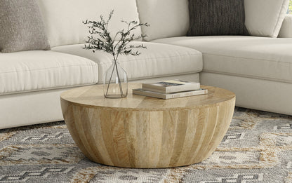 Natural | Elmbrook Drum Coffee Table