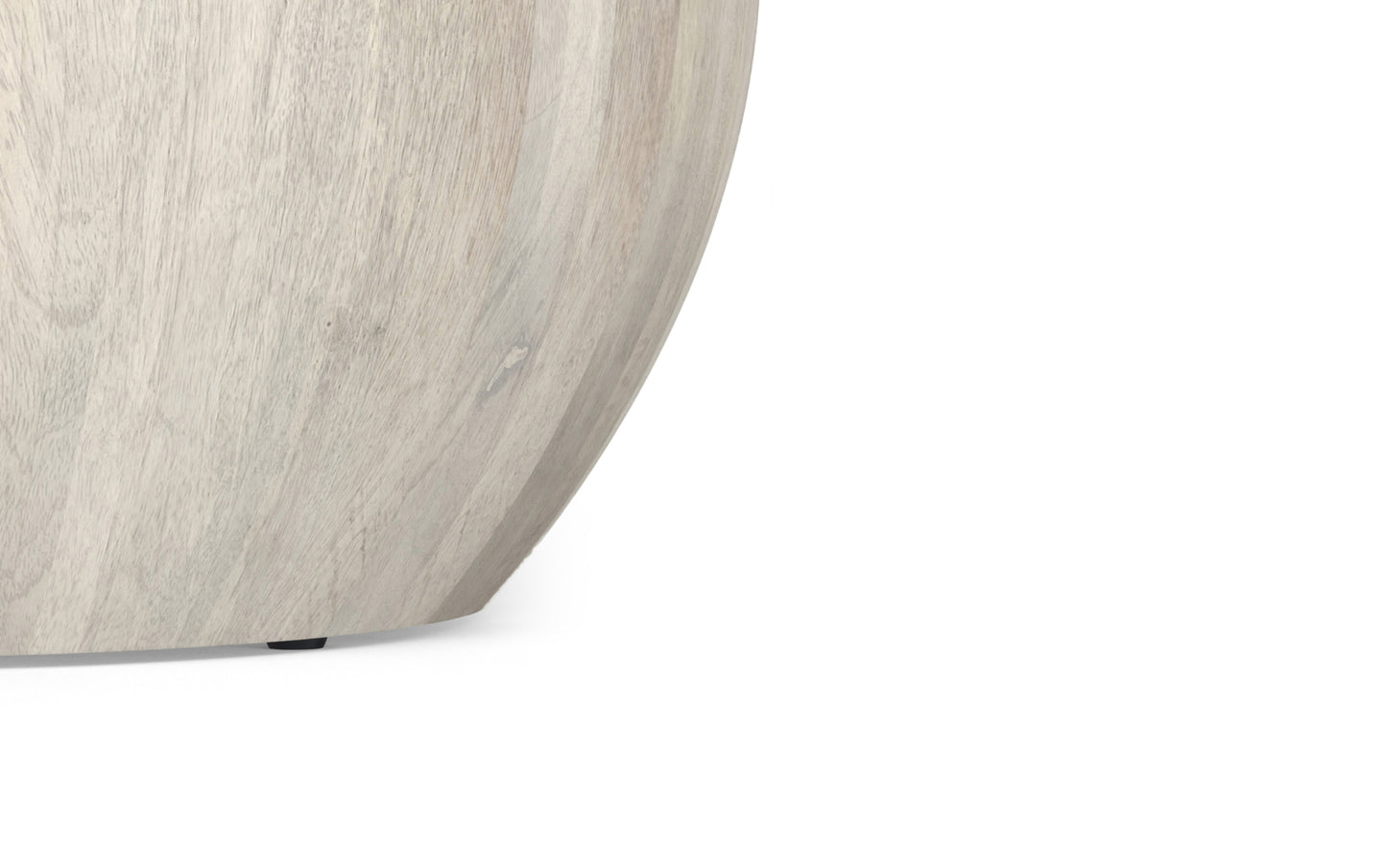 White Wash | Elmbrook Drum Coffee Table