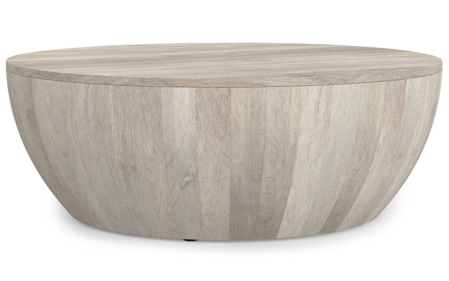 White Wash | Elmbrook Drum Coffee Table
