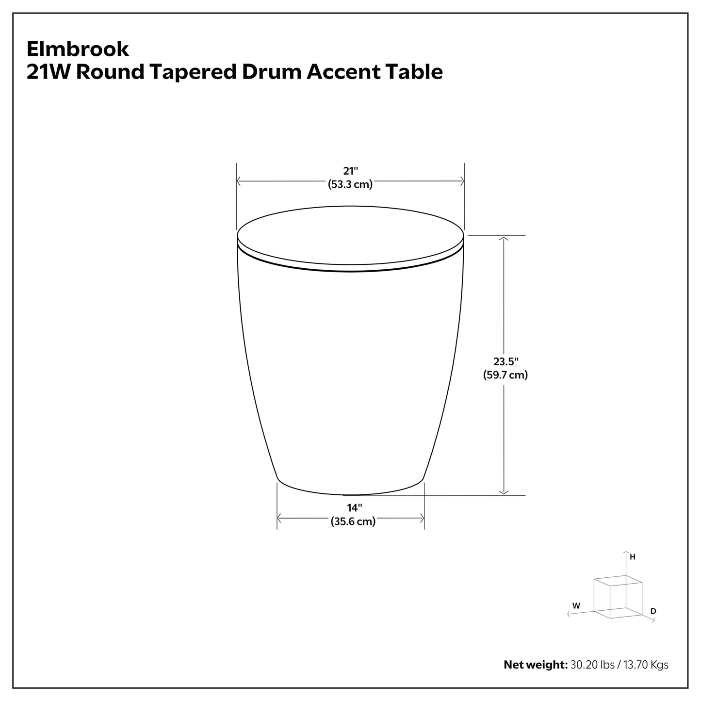 White Wash | Elmbrook Side Table