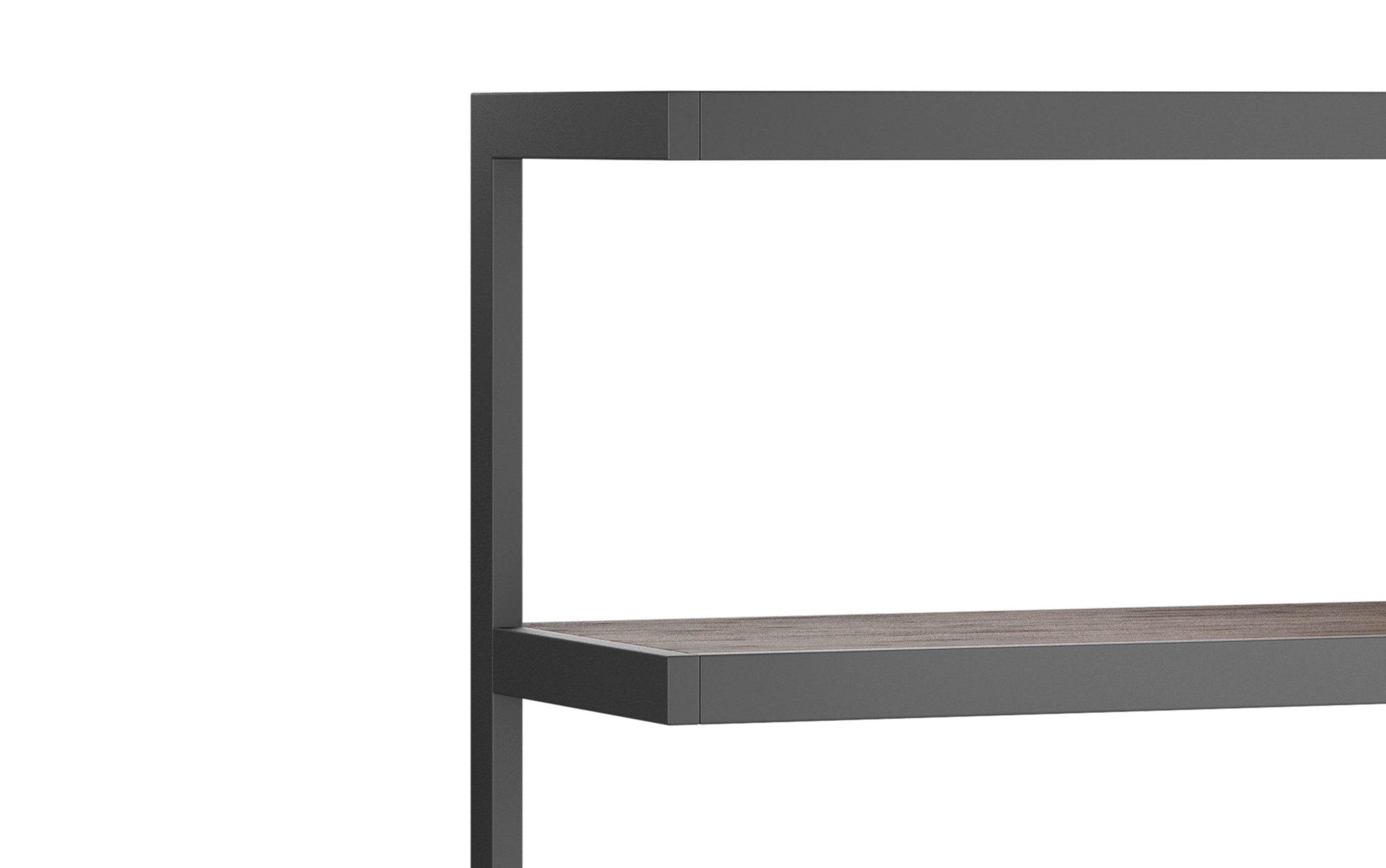 Distressed Charcoal Brown | Erina Bookcase