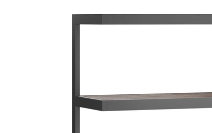 Distressed Charcoal Brown | Erina Bookcase