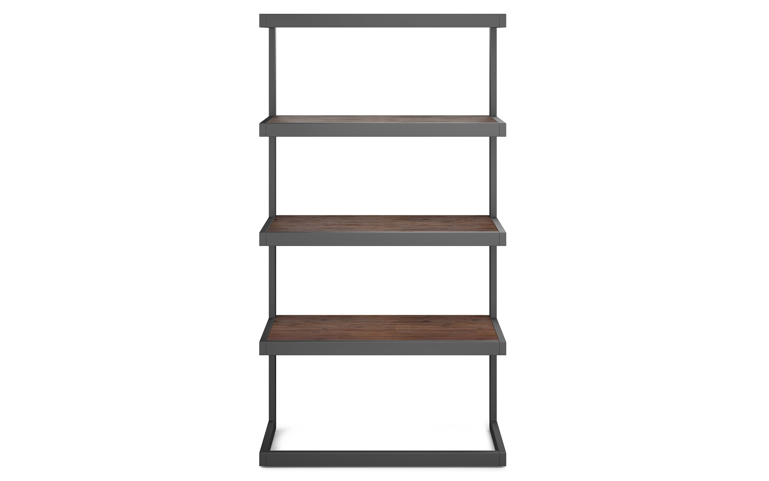 Distressed Charcoal Brown | Erina Bookcase