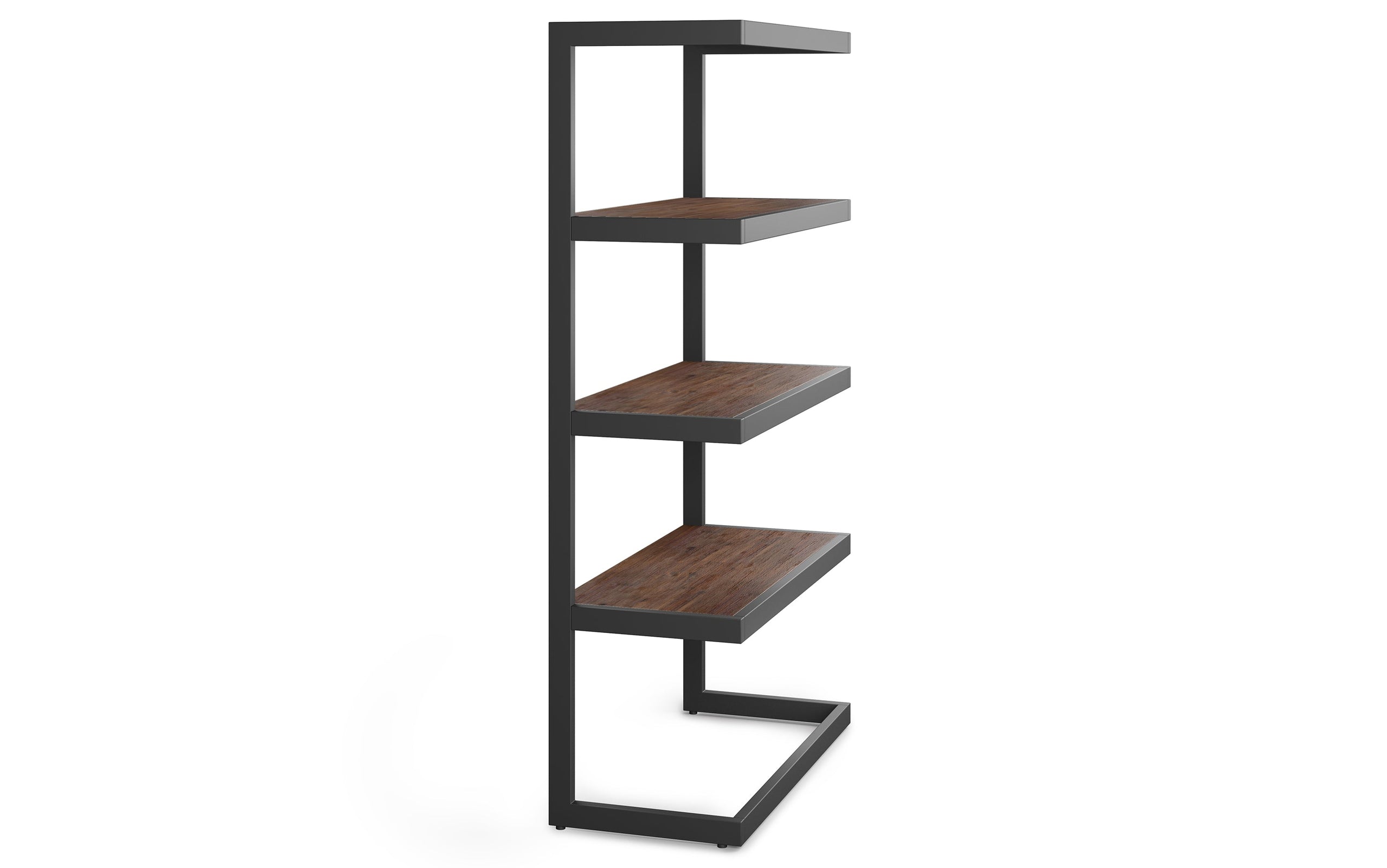 Distressed Charcoal Brown | Erina Bookcase