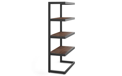 Distressed Charcoal Brown | Erina Bookcase