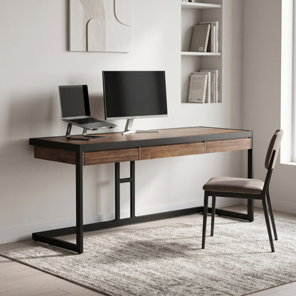 Rustic Natural Aged Brown | Erina Large Desk
