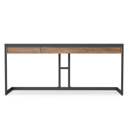 Rustic Natural Aged Brown | Erina Large Desk