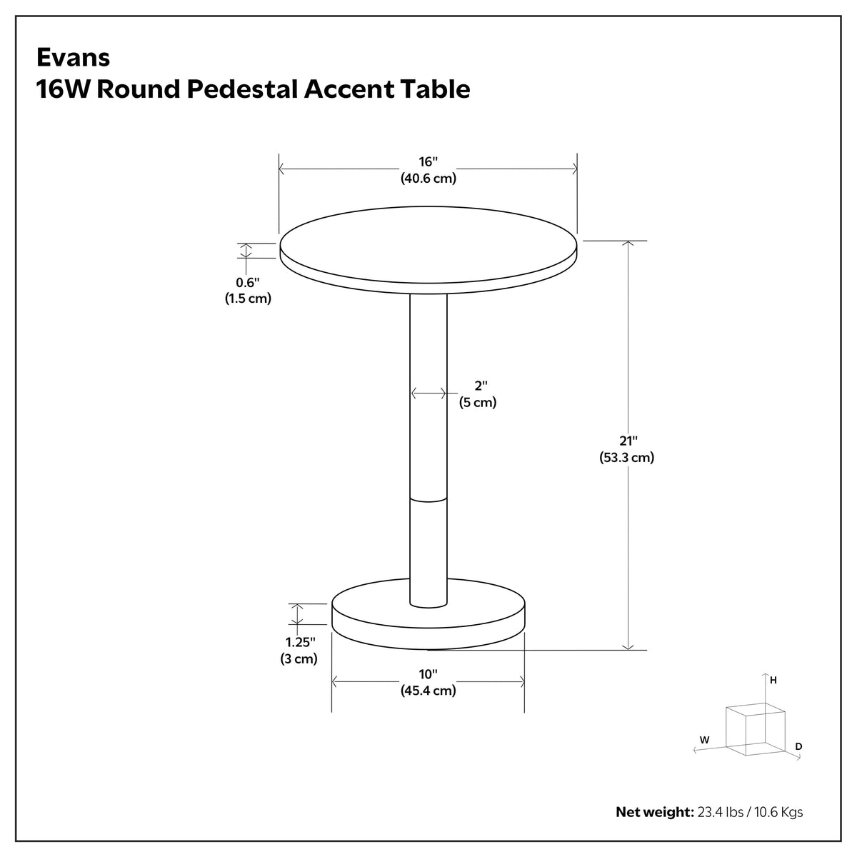 White Marble/Black/Gold | Evans Marble Side Table