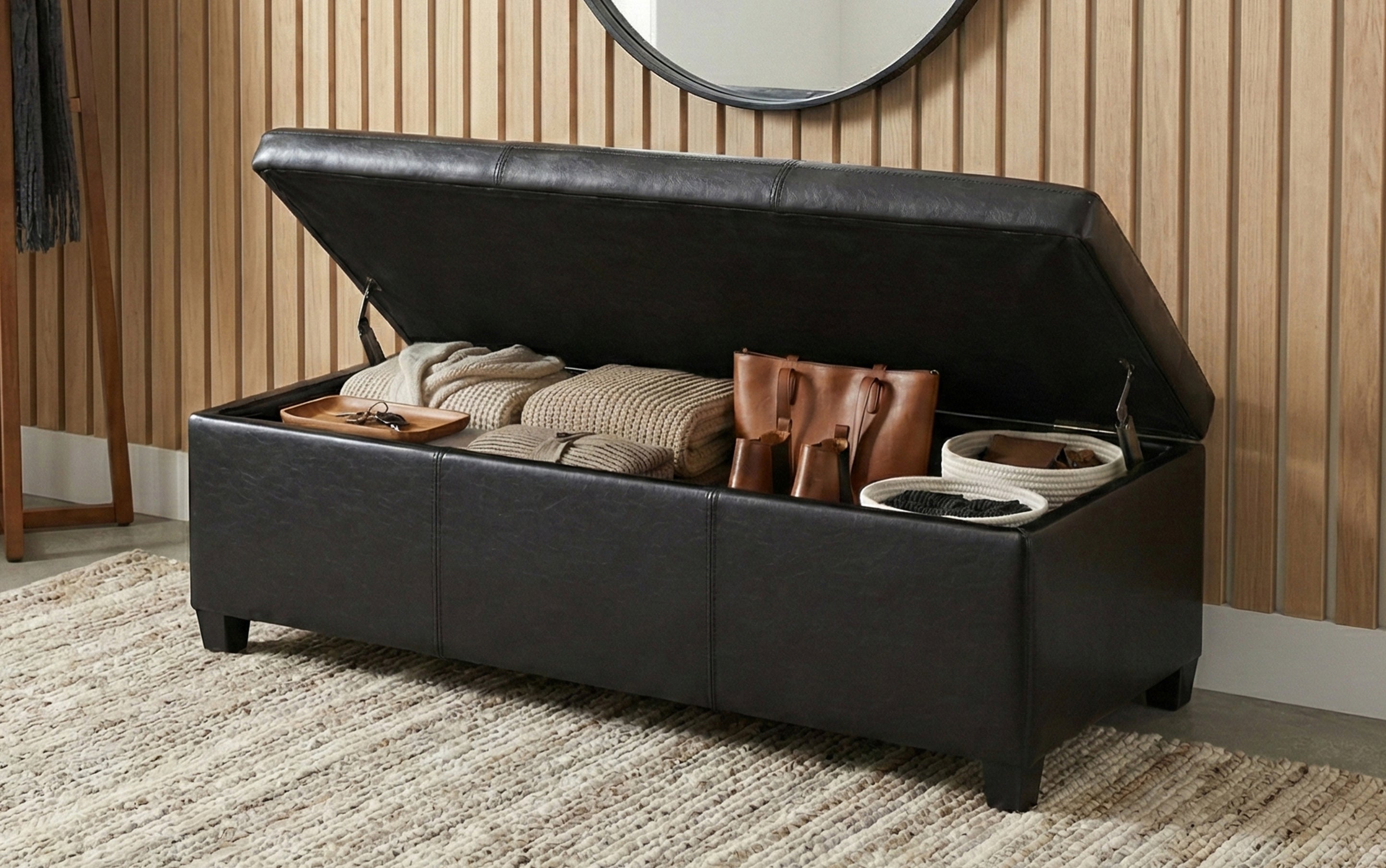 処分価格: 新品未使用　ferm Living バスルームシェルフ　ブラック　黒 115535 by Coaster - Florence 4-door Dining Sideboard Buffet