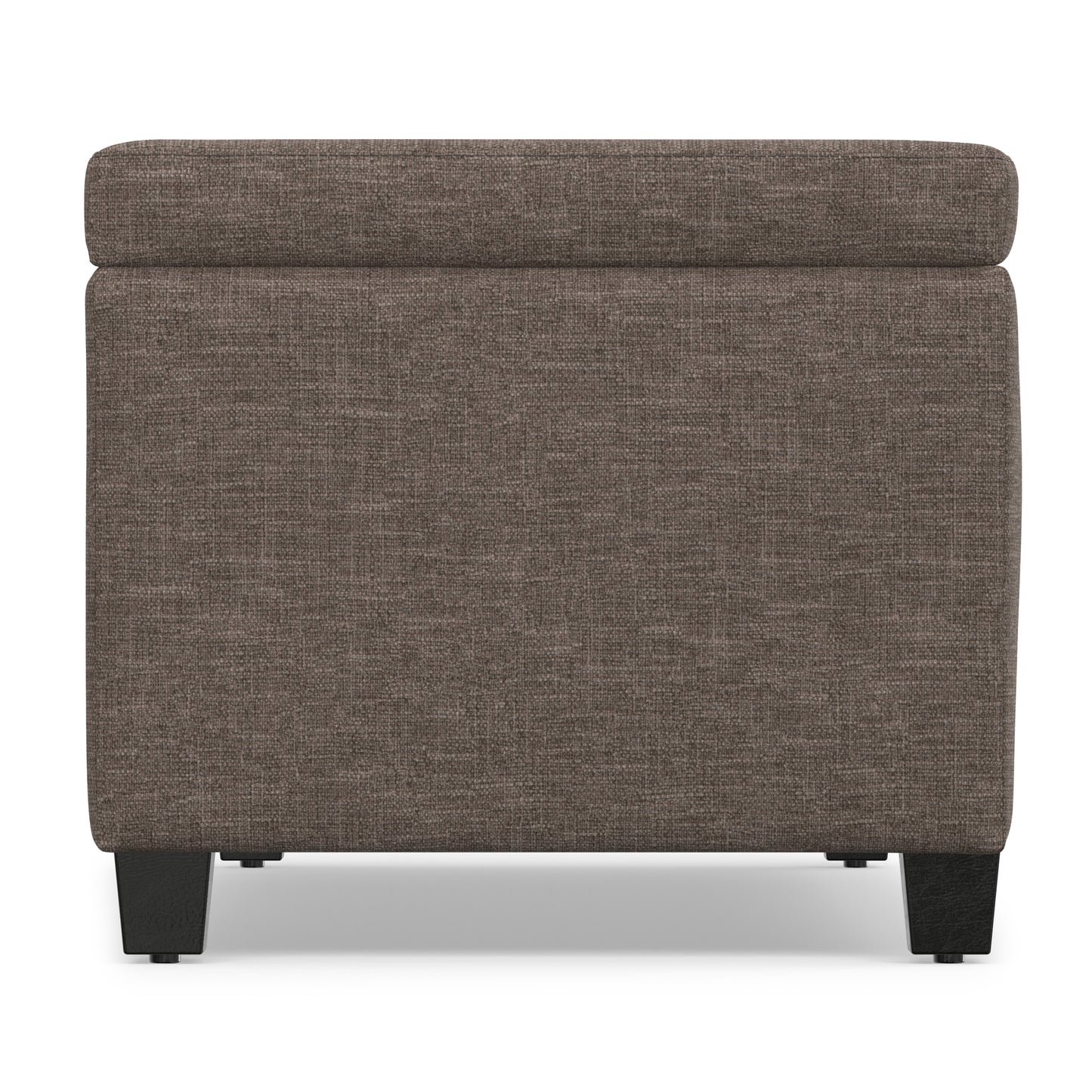 Fawn Brown Linen Style Fabric | Avalon Storage Ottoman in Linen