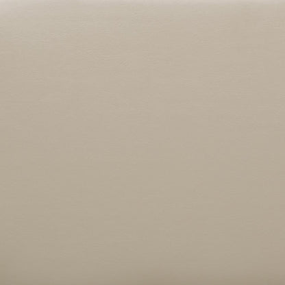 Satin Cream Vegan Leather | Avalon Vegan Leather Storage Ottoman