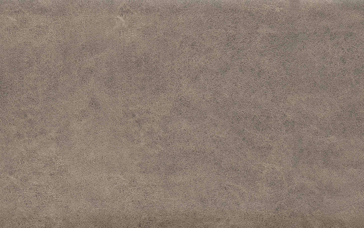 Distressed Smoky Grey Brown Distressed Vegan Leather | Avalon Large Storage Ottoman Bench