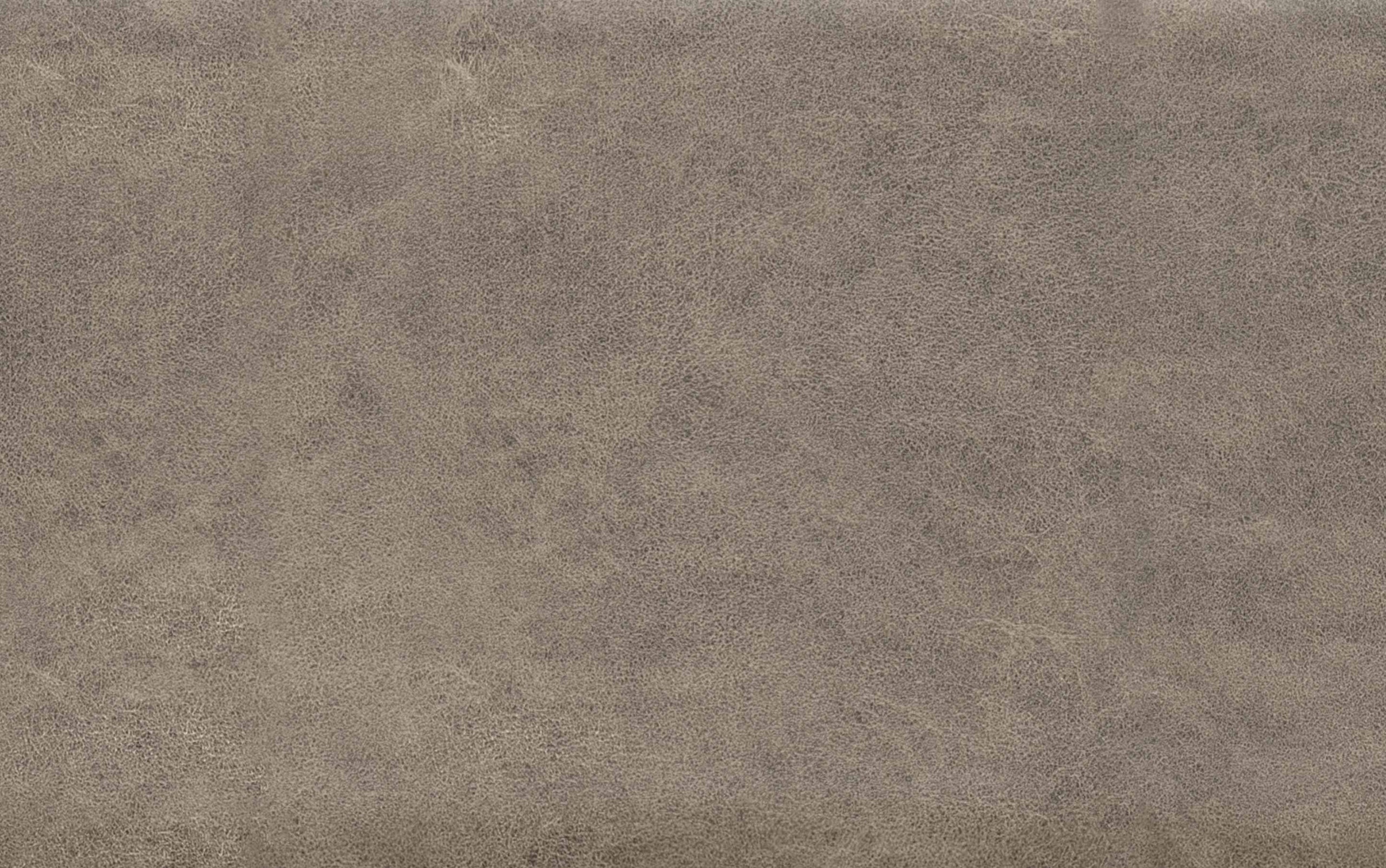 Distressed Smoky Grey Brown Distressed Vegan Leather | Avalon Large Storage Ottoman Bench