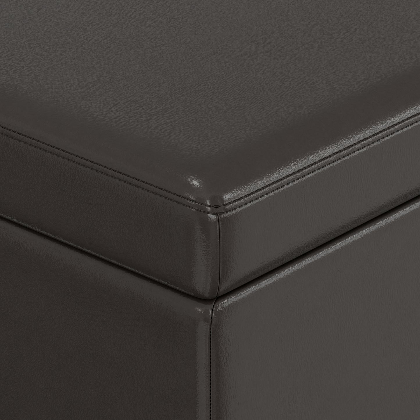 Tanners Brown | Avalon 60 inch Storage Ottoman Bench
