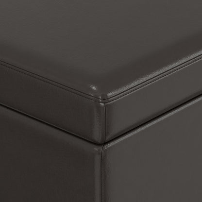 Tanners Brown | Avalon 60 inch Storage Ottoman Bench