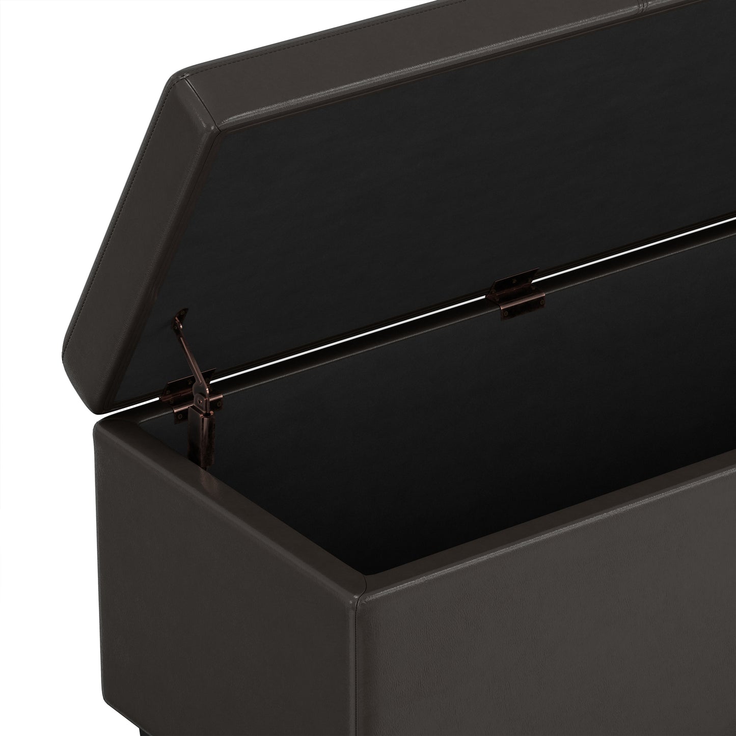 Tanners Brown | Avalon 60 inch Storage Ottoman Bench