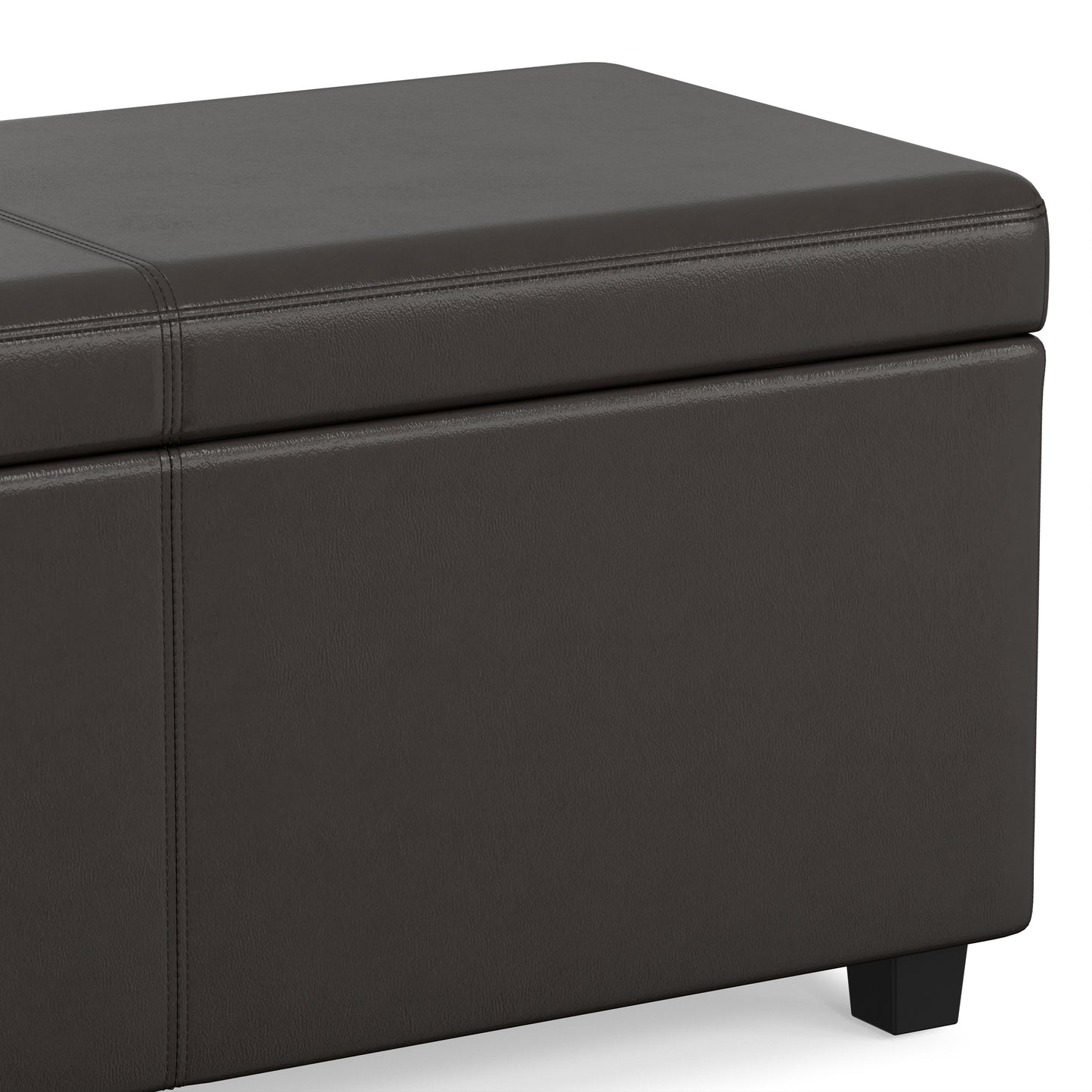 Tanners Brown | Avalon 60 inch Storage Ottoman Bench