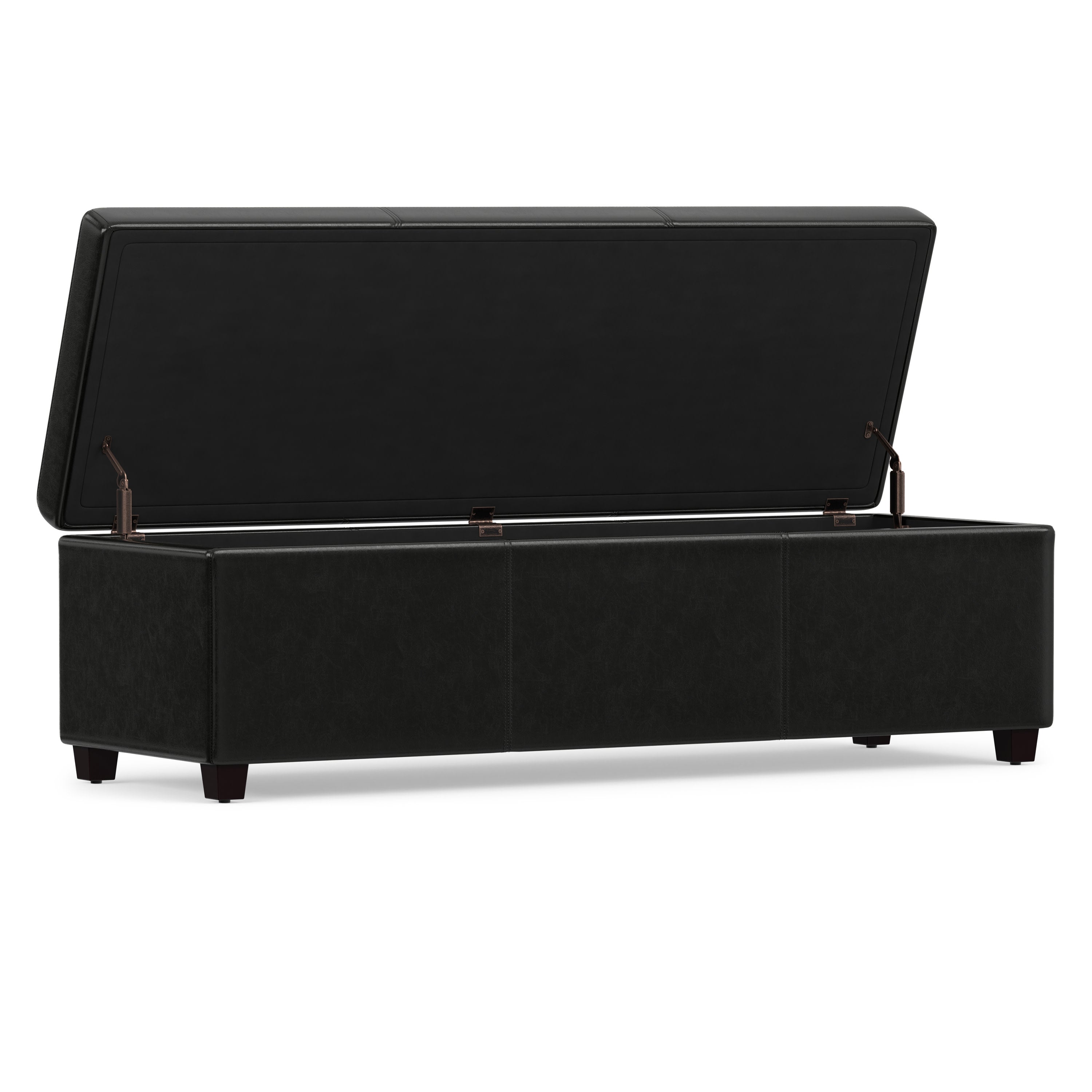 Large Storage Ottoman | Avalon Extra Large Ottoman Bench – Simpli Home